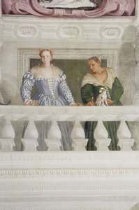 バルバロ家の人々、オリンポの広間より、1561年頃（フレスコ画）（詳細 作： Veronese
