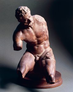 男性の裸体、1572年頃、ジャンボローニャ（1529-1608）作、テラコッタ彫刻、38.5cm 作： Giambologna