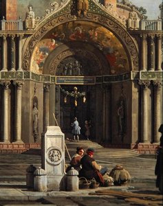 教会のカプリッチョ」の詳細（油彩・キャンバス） 作： Canaletto