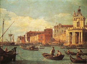 カスタムハウスとジュデッカ運河 作： (1697 1768) Canaletto