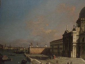 ヴェネツィア、大運河の入り口 作： Canaletto