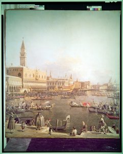 バチーノ・ディ・サンマルコからのモロとドゥカーレ宮殿 作： (1697 1768) Canaletto