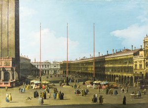 ヴェネツィア、検察官とサンマルコ広場の眺め 作： (1697 1768) Canaletto