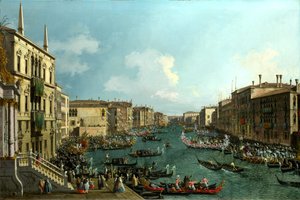 大運河のレガッタ 1740年頃 油彩・カンヴァス 作： (1697 1768) Canaletto