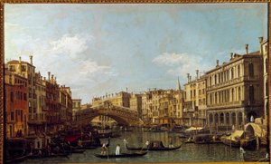ヴェネツィアの大運河とリアルト橋 アントニオ・カナル（イル・カナレット）（1697-1768）の絵画 18世紀 パリ、ジャクマール美術館 アンドレ