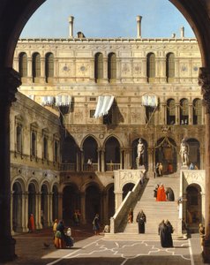 ヴェネツィア、ドゥカーレ宮殿、スカラ・デイ・ジガンティ、1740年頃（油彩・キャンバス 作： Canaletto