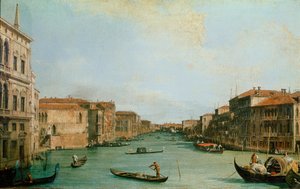 ヴェネツィア、バルビ宮殿からグランデ運河を望む（油彩・キャンバス 作： Canaletto