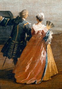 ヴェネツィアのサン・マルコの盆地の眺め（油彩・キャンバス 作： Canaletto
