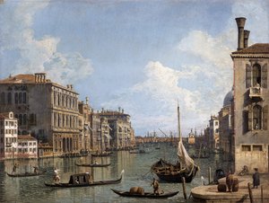 カンポ・サン・ヴィオから大運河のプンタ・デル・ドガーナ方面を望む 作： Canaletto