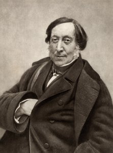 ジョアキーノ（アントニオ）・ロッシーニ（1792-1868）イタリアの作曲家。ガスパール＝フェリックス・トゥルナション（1820-1910）のペンネーム、ナダールによる写真より。 作： (1820 1910) Nadar