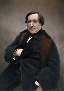 Gioachino (Antonio) Rossini (1792-1868) イタリアの作曲家、Nadarによる写真後