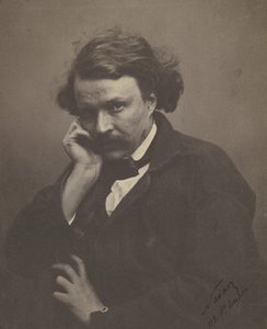 自画像、1855年頃（モノクロ写真 作： Nadar