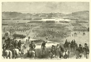 降伏が発表されたときの南軍の位置（1865年4月）（彫刻作品