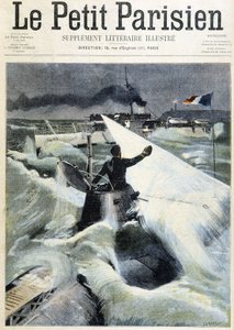 潜水艦 "ル・モース "の体験 - 1901年8月11日付 "Le Petit Parisien "にて 作： (after) Carrey
