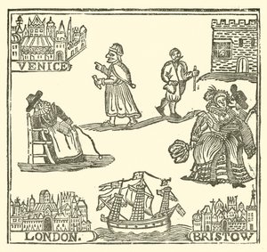 The Roxburghe Ballads』（木版画）のイラスト
