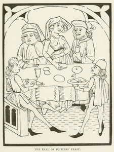 ポワチエ伯爵の饗宴（版画 作： (after) English School