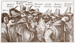 The Gunpowder Plot Conspirators, after a 1606 engraving (engraving) 作： (after) English School