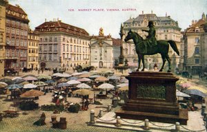 Market Place, Viena, Áustria (foto colorida) 作： (after) English photographer