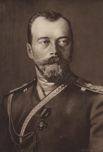 ロシア皇帝ニコライ2世（白黒写真） 作： (after) English photographer