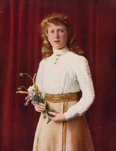 1909年のメアリー王女（カラー写真）