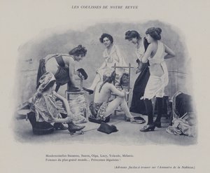 レヴューの舞台裏（モノクロ写真 作： (after) French Photographer