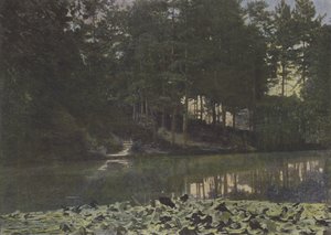 ブーローニュの森、レザボア（彩色写真 作： (after) French Photographer