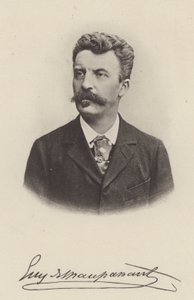 Guy de Maupassant（フランスの短編小説家、小説家）（モノクロ写真 作： (after) French Photographer