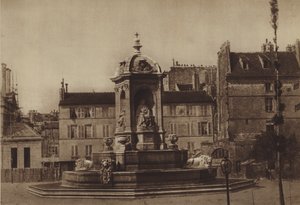 1853年のサン・シュルピス広場（モノクロ写真 作： (after) French Photographer