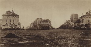 1865年のイタリー広場（モノクロ写真 作： (after) French Photographer