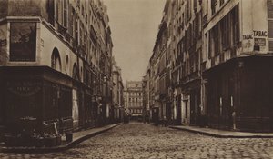 1866年頃のムーラン通り。オペラ通り建設のために取り壊された（モノクロ写真）。 作： (after) French Photographer