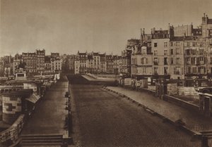 1852年のポン・ヌフ（モノクロ写真 作： (after) French Photographer