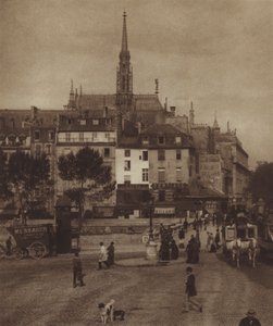 ブルバード・デュ・パレの角にあるケ・デ・オルフェーヴル（モノクロ写真 作： (after) French Photographer
