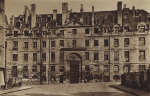 1887年のLycee Louis-le-Grandのメインエントランス（モノクロ写真 作： (after) French Photographer