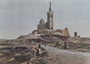 マルセイユ、ノートルダム・ド・ラ・ガルド（カラー写真 作： (after) French Photographer