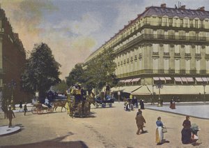 パリ、Les Boulevards(カラー写真) 作： (after) French Photographer