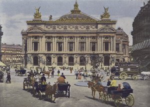 パリ、オペラ座(カラー写真) 作： (after) French Photographer