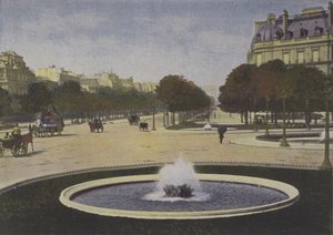 パリ、Rond-Point des Champs-Elysees (カラー写真) 作： (after) French Photographer