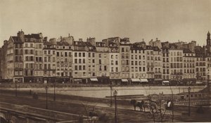 1855年頃のル・ペルティエ広場、現在はジェスヴル広場の一部（モノクロ写真