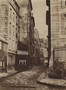 1865年のサンクリストフ通り（シテ通りから撮影）（モノクロ写真 作： (after) French Photographer