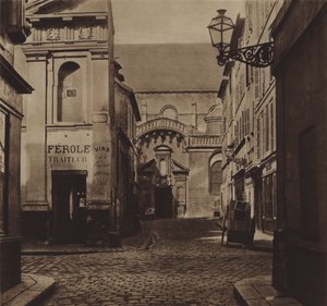 1866年、シゾー通りから撮影されたエルフールト通り（モノクロ写真）（Rue d