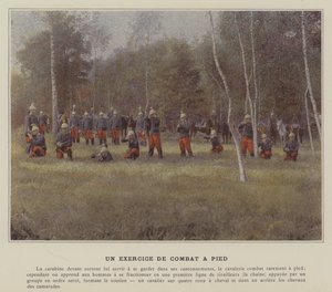 Un Exercice de Combat a Pied (カラー写真)