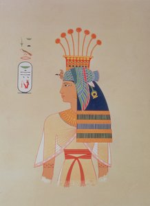 746.c.1. & f.8 ラムセス・メイアモンの娘、ネブト女王の肖像、パリの「エジプト美術史」より 作： (after) French School
