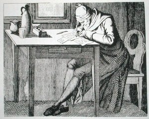 ガスパール・ラバテル（1741-1801）の書斎にて。1820年にパリで出版された『L