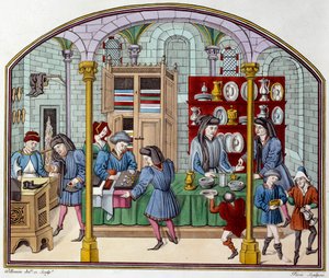 金色の店。中世の学者、ニコラ・オレスム（1320-1382）による「Ethiques d