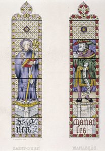 St OuenとManasses、Church St Ouen de Rouenを代表するステンドグラスのステンドグラス