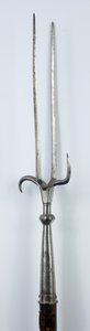 ミリタリーフォーク、c.1600（修復された木材を備えた鉄） 作： (attr.to) Italian School