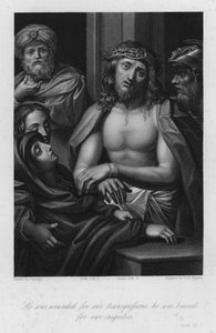茨の冠を被ったキリスト、イザヤ書LIII、5（彫刻作品 作： (c.1489 1534) (after) Correggio