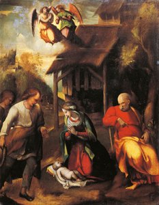 羊飼いの礼拝（絵画 作： (c.1489 1534) Correggio