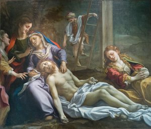 キリストの嘆き 1524年頃 油彩・カンヴァス 作： (c.1489 1534) Correggio