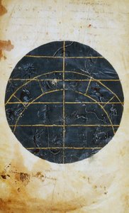 Pohjoinen taivaanpuolisko, miniatyyri, Ptolemaios (n. 100-175) tähtitieteellinen taulukko, hellenistinen sivilisaatio 作： (c.90 168)(after) Ptolemy